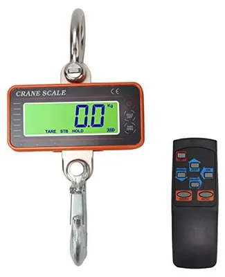 Digitale Kranwaage 1500 kg, LED-Display, Fernbedienung, tragbar