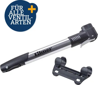 Produktbild von Filmer 45.109 Aluminium Luftpumpe / Fahrrad Pumpe mit Halter und T-Griff