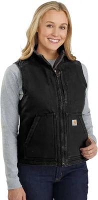 Produktbild von Carhartt Weste SHERPA LINED MOCK NECK VEST 104224, Farbe:black, Größe:XS