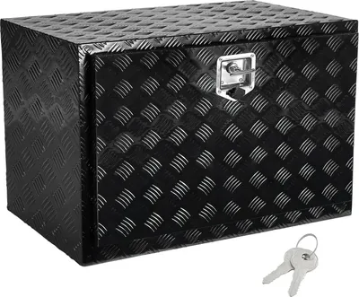 Zdjęcie produktu dla Skrzynia narzędziowa podwoziowa aluminiowa 61×121×61cm wodoodporna zamek