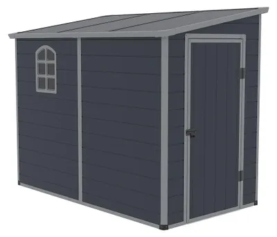 Image de Westmann Hortus L abri de jardin en plastique adossé 1,5x2,5 m
