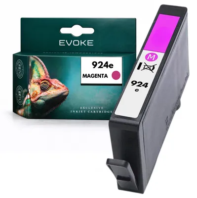 Image de Cartouches d'encre, compatibles avec l'imprimante HP 924e 4K0U8NE, couleur magenta, capacité de 13,5 ml, compatibles avec les modèles 8122e, 8124e, 8125e, 8132e et 8134e, Image générée par une IA