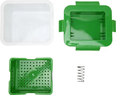 Image de Presse à tofu avec trous d'évacuation, pressé uniformément, égouttoir facile à utiliser, écraseur en PP pour la cuisine, vert