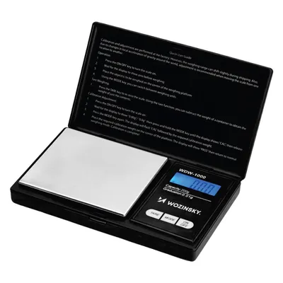 Obrázek produktu pro Wozinsky WDW-1000, Elektronická poštovní váha, 0,2 kg, 0,01 g, Černá, LCD, 0,2 kg (0.44 lbs)