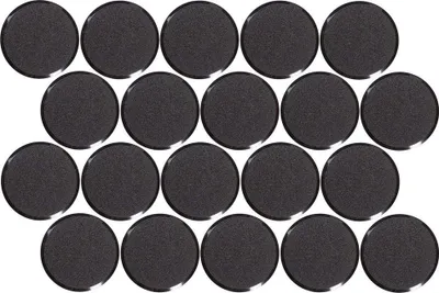 Produktbild von MAUL Magnet MAULpro rund 20 Stück 2 kg Kunststoff Ferrit bruchsicher erodiert lackiert Ø 3.35 x 1.4 cm schwarz