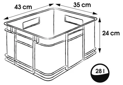 Productafbeelding van keeeper 1545313800000 keeeper opbergbox Euro-box XL "bruno eco", grijs