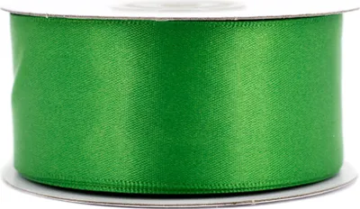 Produktbild von Doppelseitiges Satinband 38mm x 20m Rolle Grün