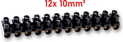 Produktbild von Lüsterklemme, 12-fach, Schwarz, 380V, 10mm
