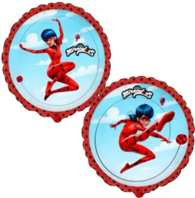Folienballon Miraculous Cat Noir & Ladybug, 45,7 cm