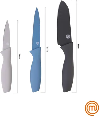 Produktbild von MasterChef 3-teiliges Küchenmesser Set