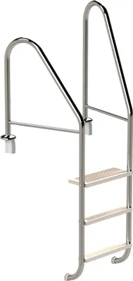 Produktbild von Eichenwald Poolleiter Modell 07 Marina Öffentlich Einbauhalterung Beckentiefe 1060mm 3 Stufen