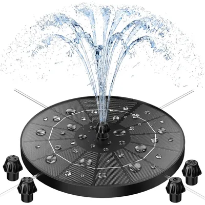 Produktbild von Solarbetriebene schwimmende Springbrunnen-Pumpe 3,8 W für den Garten