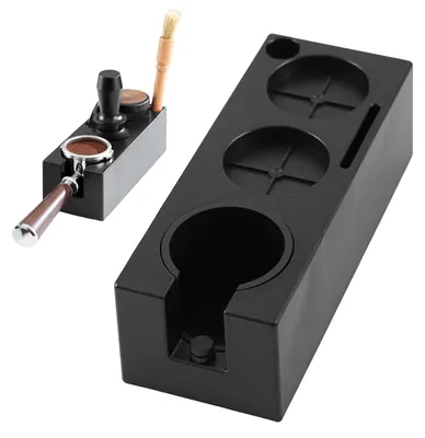 Tamperstation für Barista, 51/53/58 mm, einstellbar, schwarz