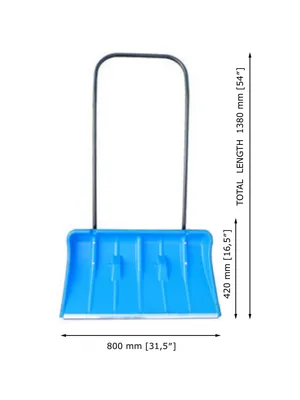 Produktbild von Schneeräumer, Schneeschaufel, Schneeschieber, Blau
