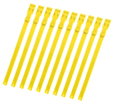Obrázek produktu pro Obojky pro ovce, 10 kusů, žluté, nastavitelné, vyrobené z polyuretanu (PU), vhodné pro chov dobytka