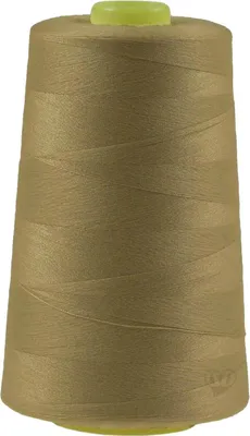 4572m Polyester Overlock Garn zartes currygelb