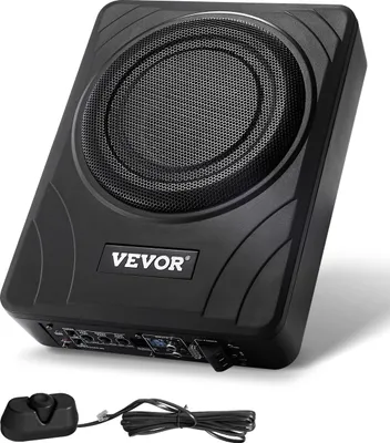 Obrázok produktu pre VEVOR subwoofer do auta pod sedadlo, 300 W, štíhly aktívny subwoofer do auta, subsystém s reguláciou hlasitosti pre SUV, nákladné vozidlá, obytné vozidlá