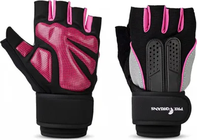 Produktbild von Trainingshandschuhe Damen Herren in Größe M Rosa Handschuhe für Krafttraining Handschuhe Gewichtheben Fitness Gym