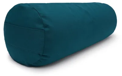 Produktbild von yogabox Yoga und Pilates Bolster / Yogarolle D - regional hergestellt - petrol 65 x 22 x 22 cm Buchweizenschalen