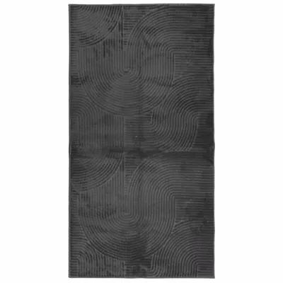 Produktbild von vidaXL Teppich IZA Kurzflor Skandi-Stil Anthrazit 80x150 cm