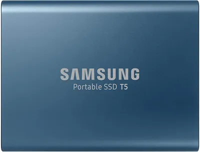 Produktbild von 500GB Samsung Portable T5 USB3.1 Gen2 Blau retail