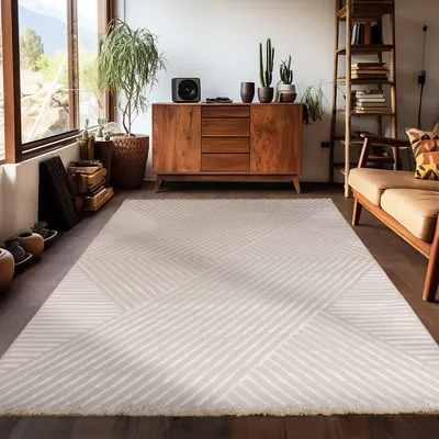 Produktbild von Carpetsale24 Dywan Boho Salon Nowoczesny Styl Skandynawski Jednokolorowy Wzór Uni Dywan Sypialnia Rozmiar 280x370 cm