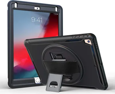 Obrázok produktu pre Puzdro pre iPad Air 2/Air/Pro 9,7" obrnené s otočným stojanom čierne