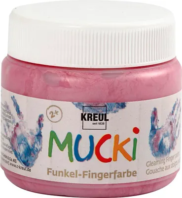 Immagine prodotto di Mucki Mucki vernice per dita rosa metallizzato 150 ml