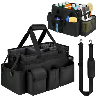 Produktbild von Omgoods – Reinigungszubehör-Tasche mit Tragegriff – Organizer für Reinigungsmittel