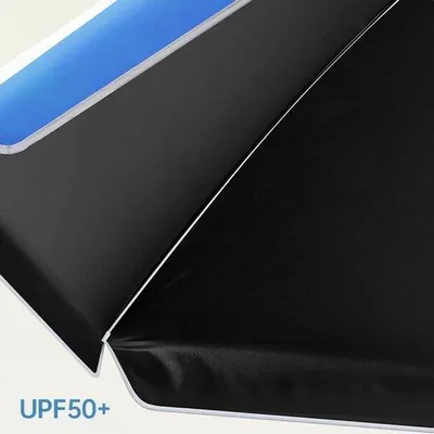 Image de Parasol sans mât de 150 cm, bleu, avec protection UPF 50+