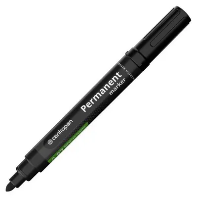 Productafbeelding van Centropen 8566 permanente stift - ronde punt, zwart