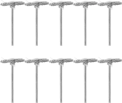 Image de 10Pcs Wire Wheel Brush Set Electric Cup Stainless Steel Drill Accessory for Polishing Cleaning(TShape )