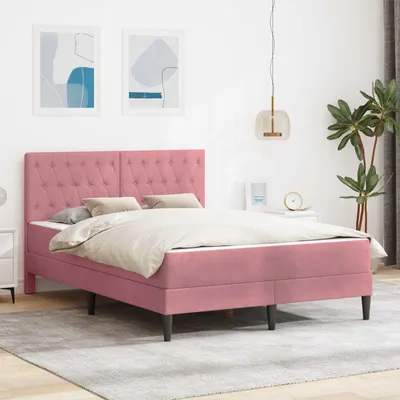 Image de Maison Exclusive - Lit avec matelas et tête de lit Rosa 140 x 200 cm, velours