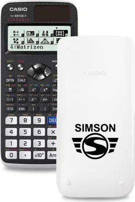 Produktbild von Casio FX-991DE X ClassWiz Schulrechner mit Simson-Bedruckung (Motiv 06)