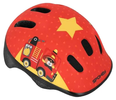 Produktbild von Spokey - "Fun" Feuerwehrauto-Fahrradhelm für Kinder PP7752 (48 cm - 52 cm) (Rot)