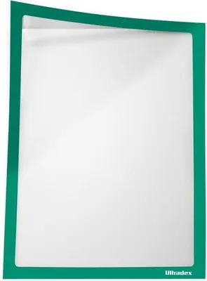 Produktbild von Infotasche ADMA selbsthaftend/magnetisch A4 BxH 225x312mm grün VE=5 Stück