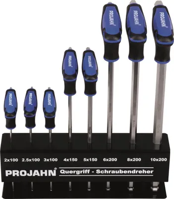 Produktbild von Projahn Kugelkopf T-Griff Schraubendreher Satz 8-tlg.