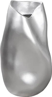 Produktbild von GILDE Bodenvase organisch Jolie silberfarben H. 50,5 cm, 61438