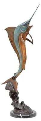 Produktbild von Bronzestatue eines Schwertfisches