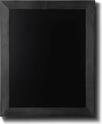 Produktbild von Kreidetafel Holz, flacher Rahmen, schwarz, 40x50 cm