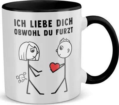 Produktbild von 22Feels Frauen Jahrestag Geschenk Hochzeitstag Ehefrau Freundin Tasse Ich Liebe Dich Obwohl Kaffetasse Erster Hochzeitstag Valentinstag für Sie Geburtstag Weihnachten Haferl (Weiss-Schwarz)