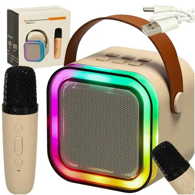 Immagine prodotto di Altoparlante karaoke con microfono dorato