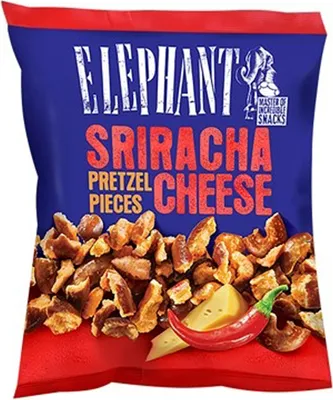 Image de Éléphant Sriracha Cheese Pretzel Pieces 125g