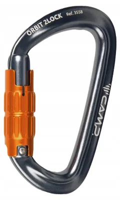 Produktbild von Camp Orbit 2Lock Kletterkarabiner mit 2-Wege-Verschluss gunmetal
