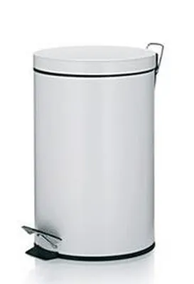 Produktbild von Kela Treteimer Silent Close Cornell Metall weiß Matt 39cmh 25cmØ 12L, 10929