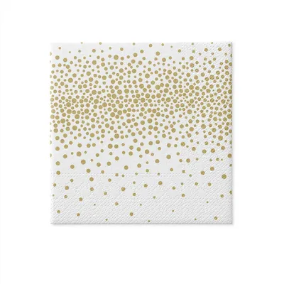 Image de Serviettes 33x33 cm - Confetti (gold)