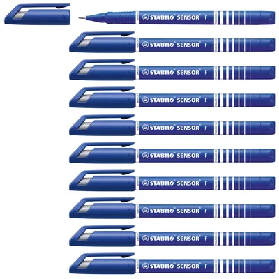 Obrázek produktu pro STABILO SENSOR fine, Modrá, Pokuta, Modrá, Kulatý, Kov, 0,3 mm