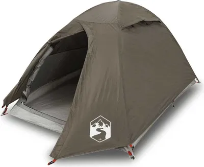 Produktbild von vidaXL Kuppel-Campingzelt 2 Personen Braun Wasserdicht