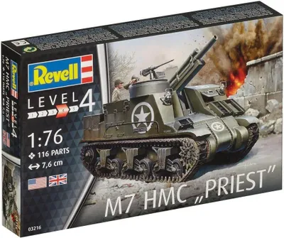 Produktbild von Revell 03216 M7 HMC "PRIEST" Panzer Modell Bausatz 1:76 in