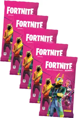 Produktbild von Fortnite Trading Cards Reloaded Serie 2 (2020) Sammelkarten - 5 Booster